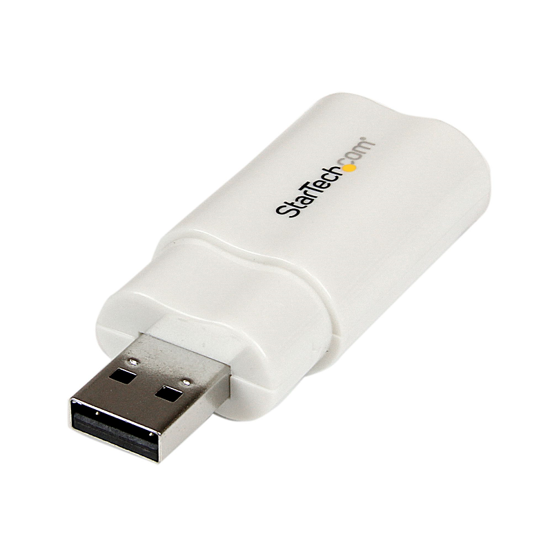 StarTech ICUSBAUDIO USB to Stereo Audio Adapter Converter